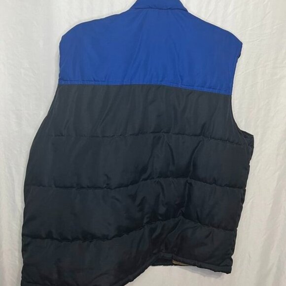Old Navy Blue Black Colorblock Puffer Vest XL - Picture 6 of 11